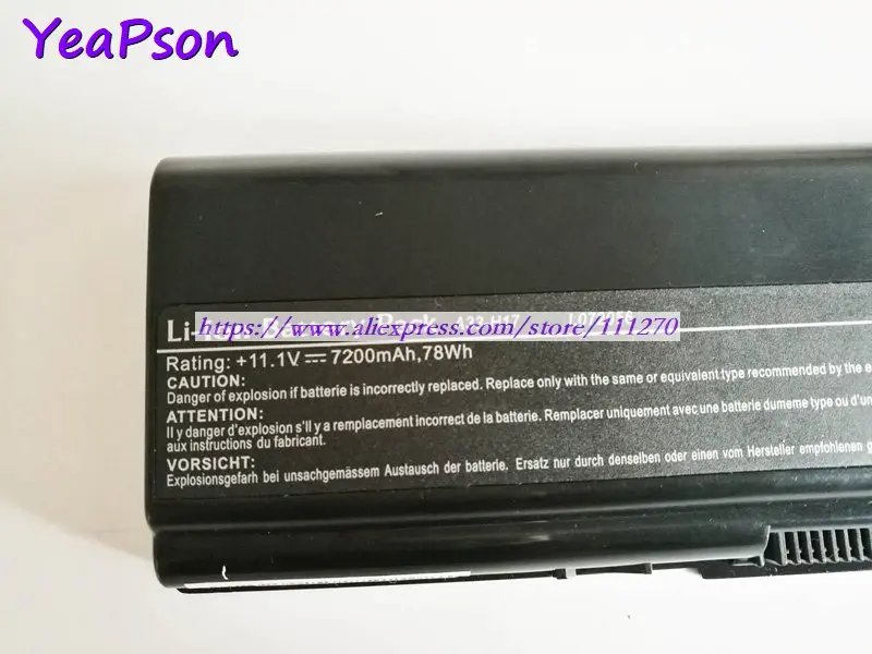 Yeapson 11 1 В 7200 мА · ч оригинальная Женская батарея для ноутбука LG RB710 R710 RV710 |