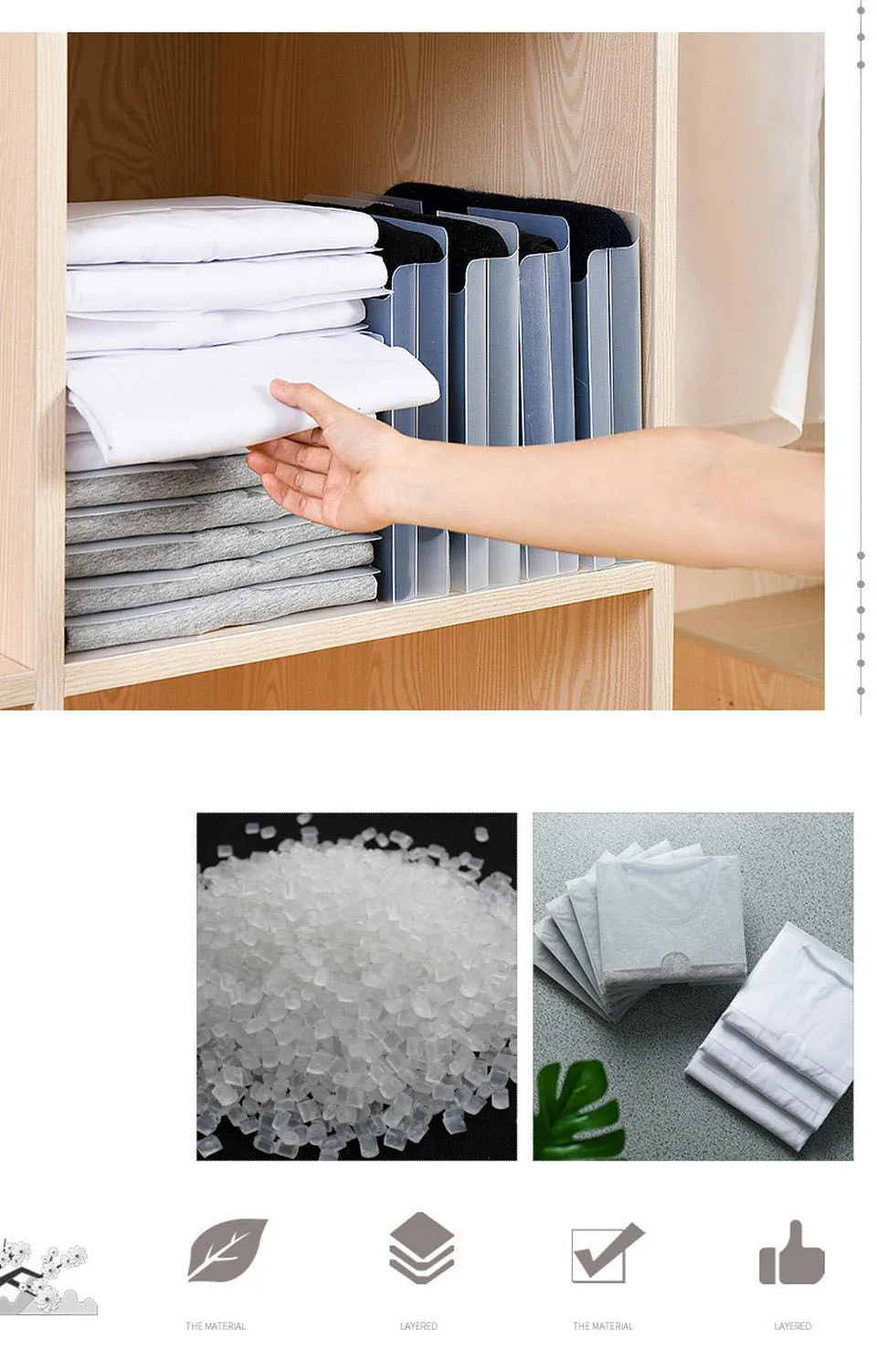 

5/10pcs Clothes Folding Board T Shirts Folder Child/Adult Closet Organizer Clothing Folders Board Organizer Laundry Storage