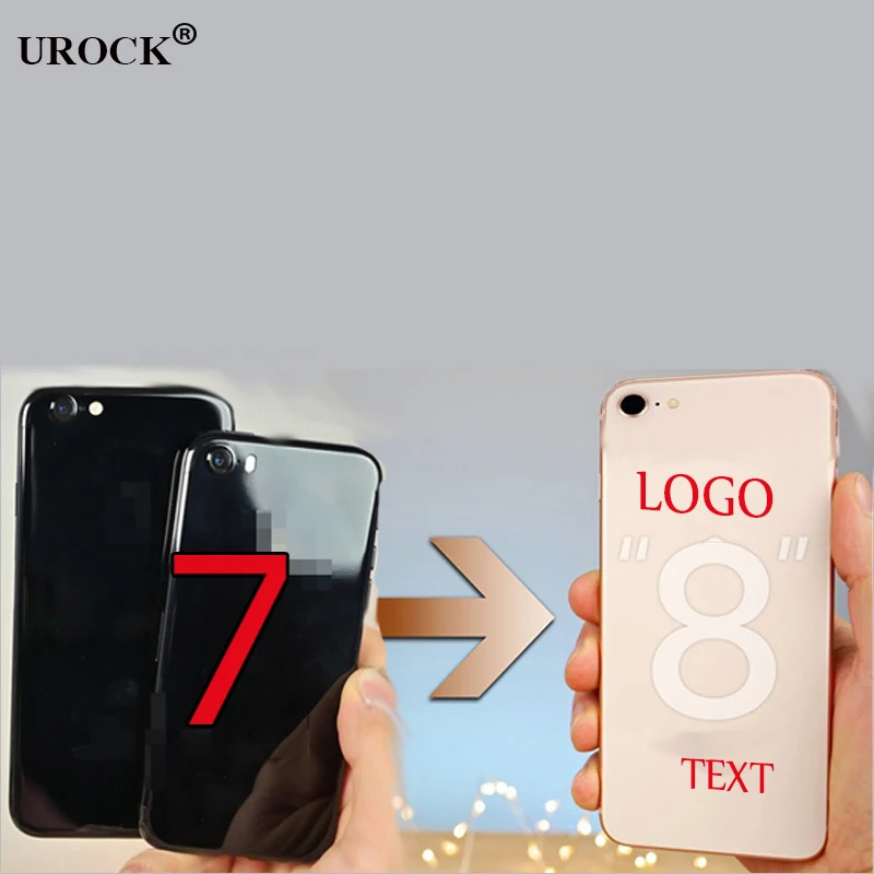 Качественный стеклянный корпус для iPhone 7, как 8, задняя крышка для батареи, чехол для iPhone 7p до 8 p, стильный корпус