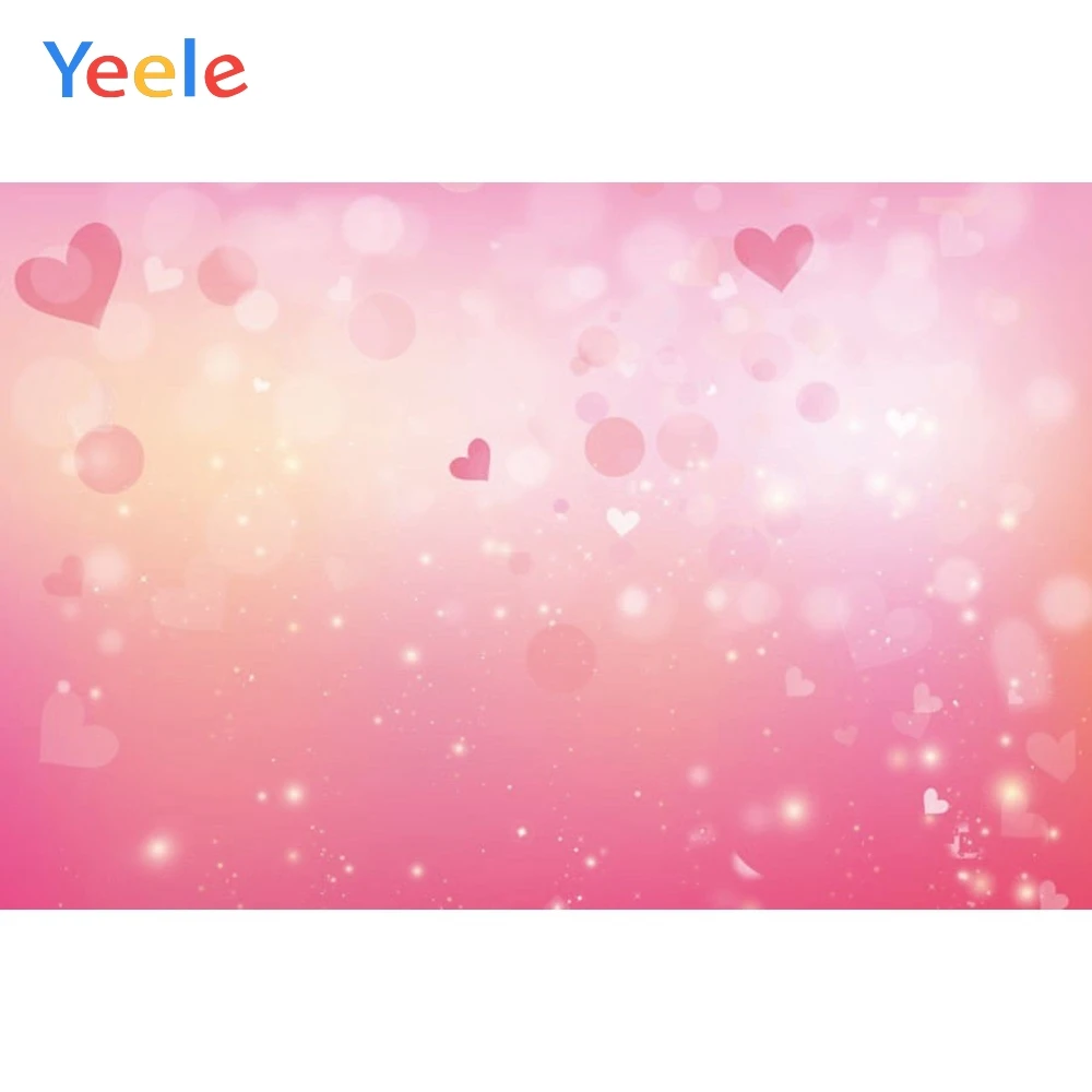 Розовый Золотой синий градиентный в горошек светлый боке фон для новогодней