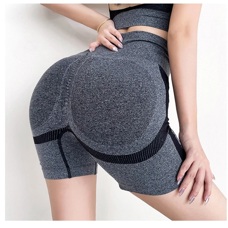 

women's Shorts High Waist Tight Gym Leggings Seamless Fitness Workout Running Cycling Shorts Sport