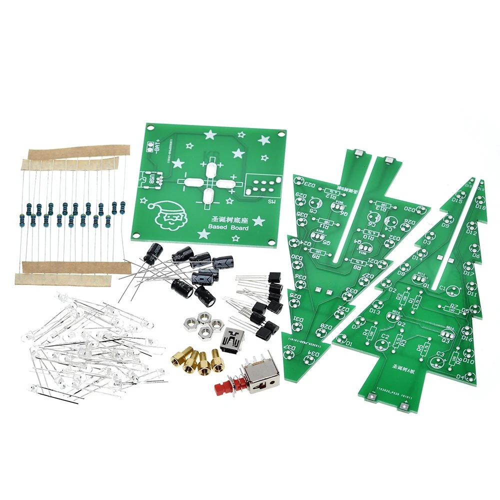 Завеса с трехмерной аппликацией в виде 3D Рождественская елка светодиодный DIY Kit