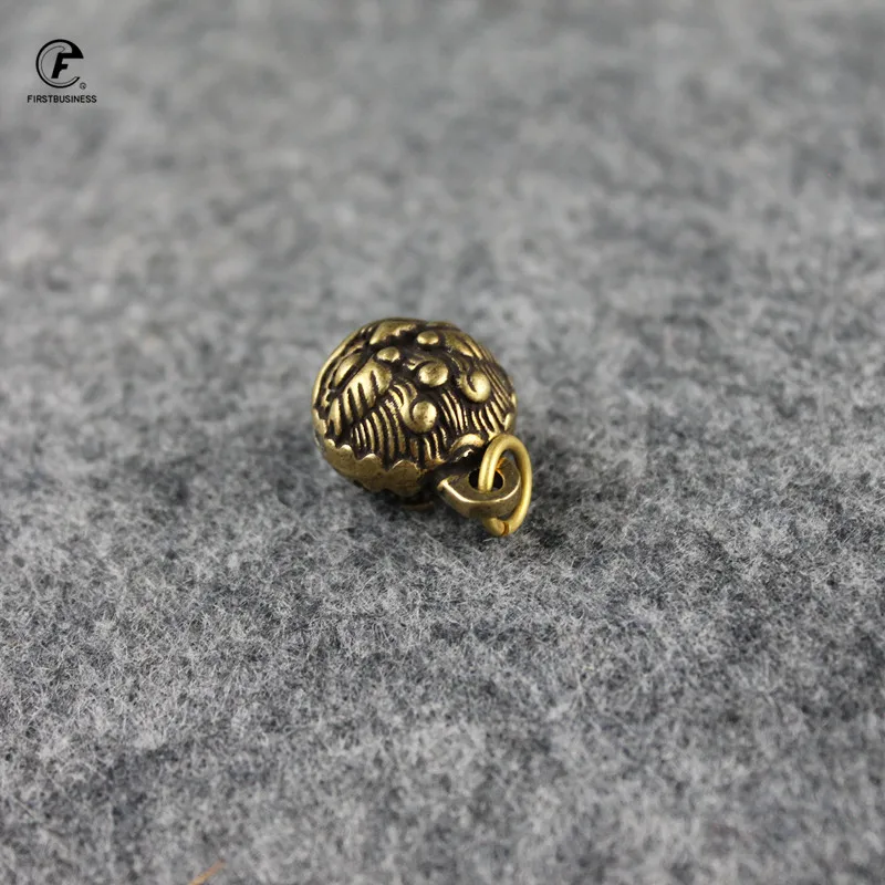 Винтажный Латунный Колокольчик от ржавчины колокольчик на удачу портативный