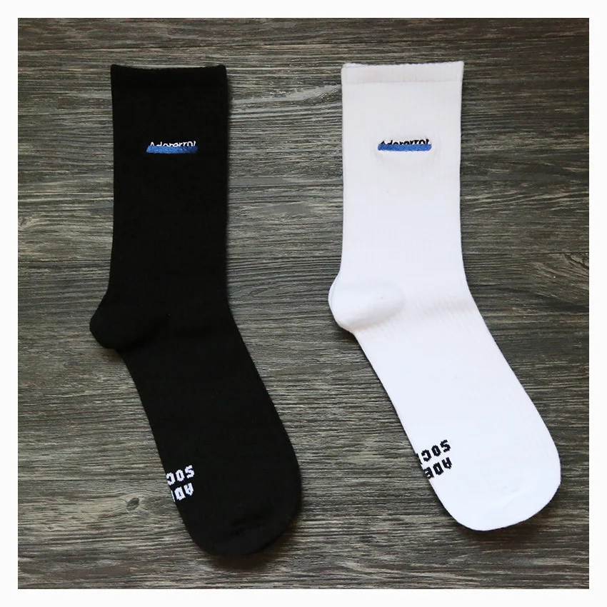 

Три пары, новые хлопковые спортивные носки ader с вышивкой, модные мужские и женские носки