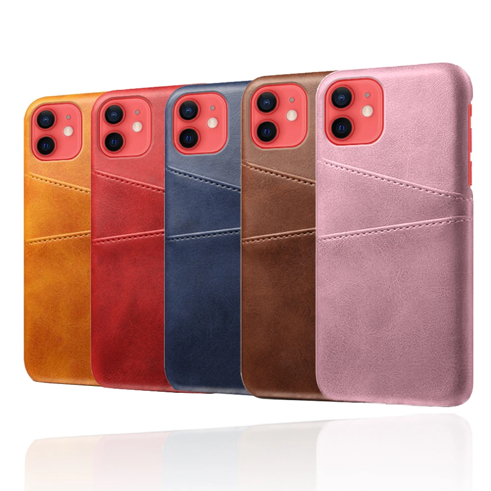 

Card Slots Holder Phone PU Case For iPhone 13 12 11 Pro Max Leather Wallet Back Cover For iPhone 12 mini 6 7 8 Plus XS XR Coque