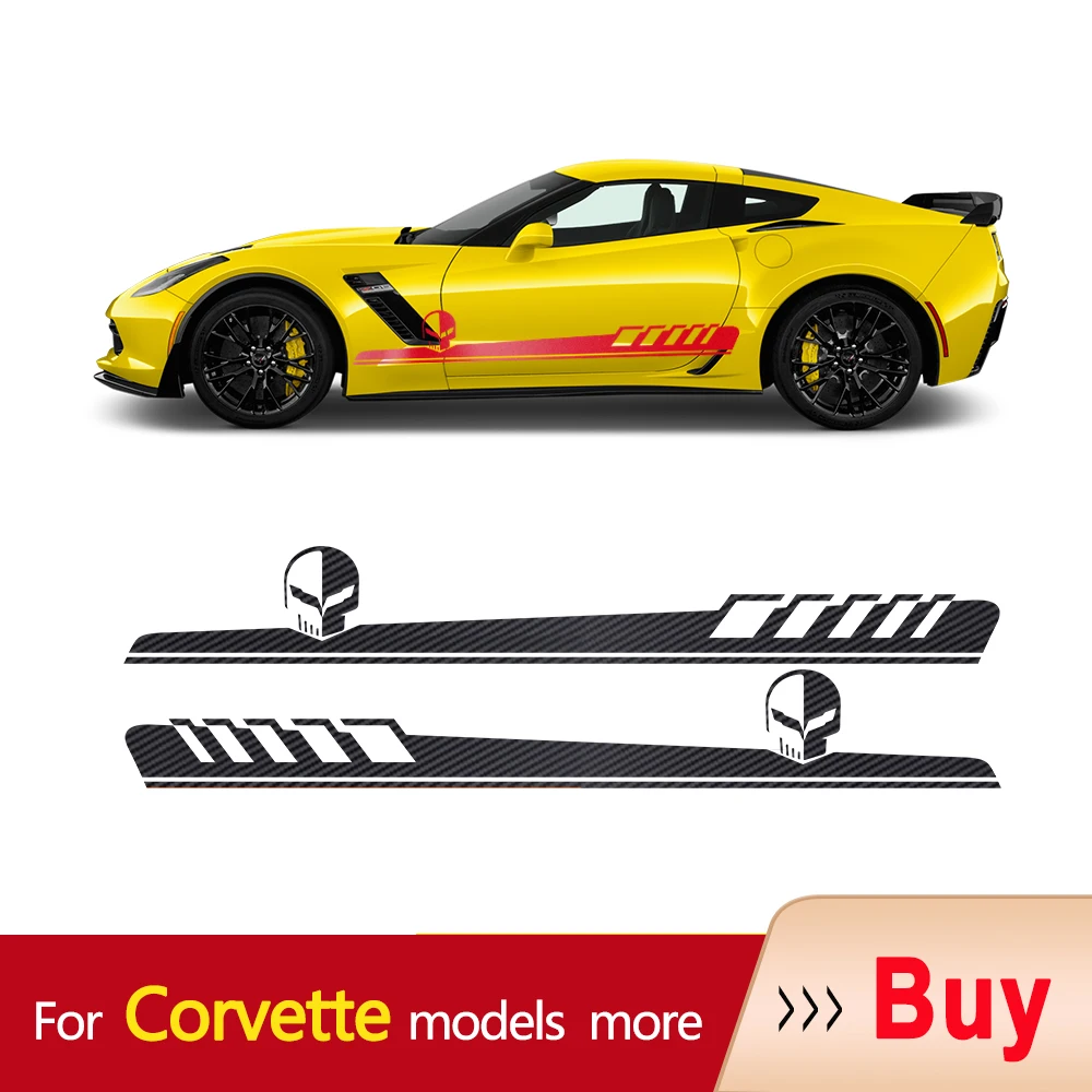 2 шт. автомобильные виниловые наклейки для Chevrolet Corvette Racing Stingray C7.R C6 C7 C8 Targa Z06 Z07 |