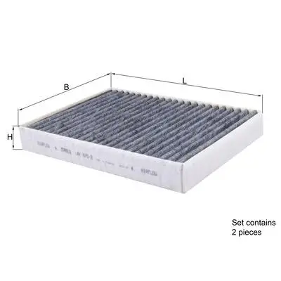 

POLLEN FILTER 17 5-SERI (F90-G30-G31) 7-SERI (G11-G12) X5-X6 CA