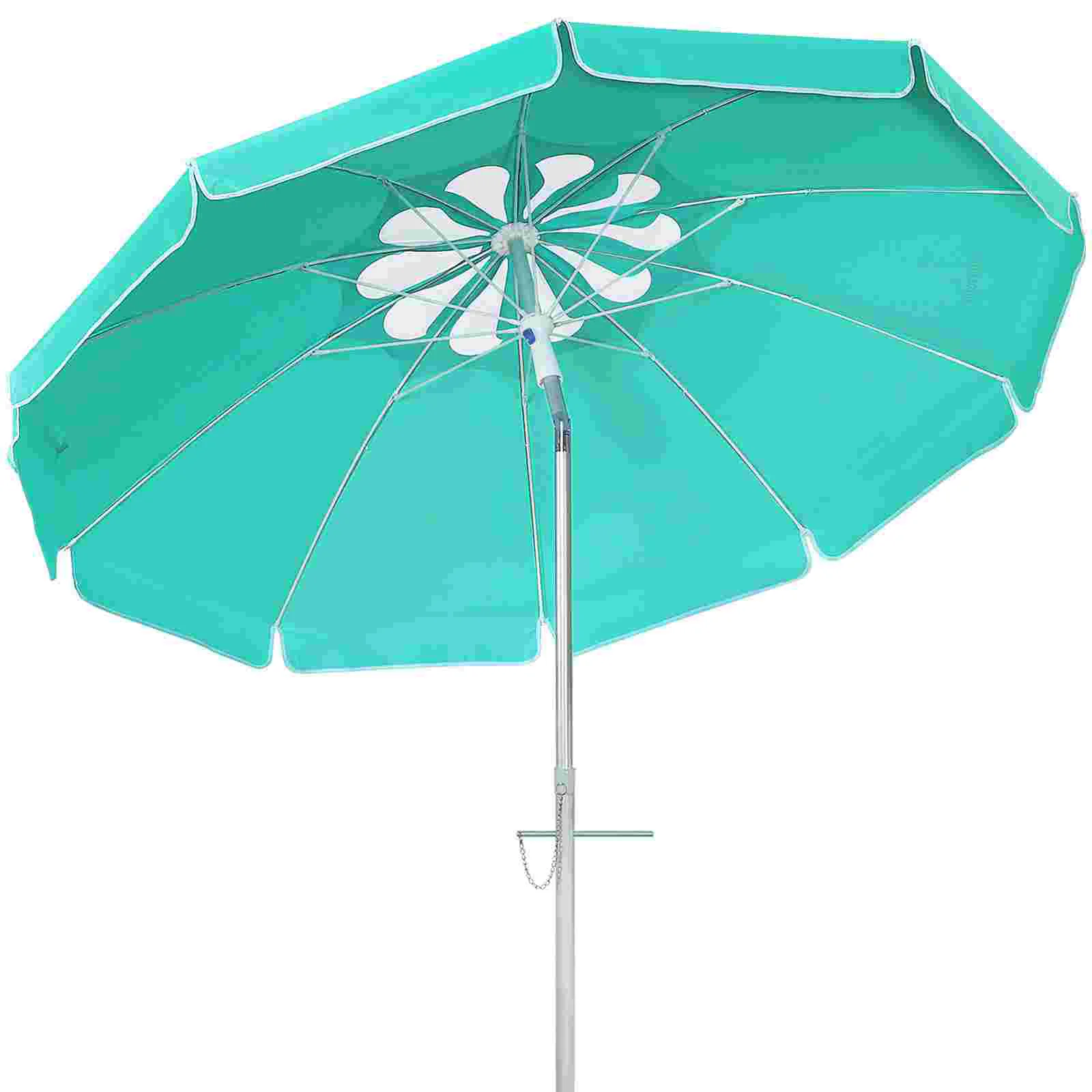 

MOVTOTOP 6.5ft Beach Umbrella Outdoor Sunshade Umbrella Crank Adjustable Umbrella Canopy for Garden Deck Backyard Pool (Petal
