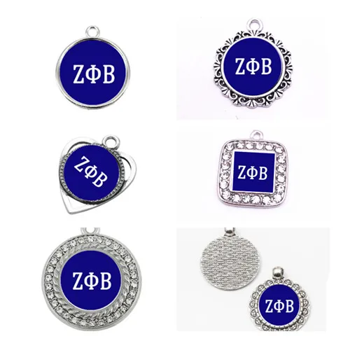 7 стилей ZETA PHI BETA Sorority Подвески подходят DIY браслет и ожерелье Изготовление