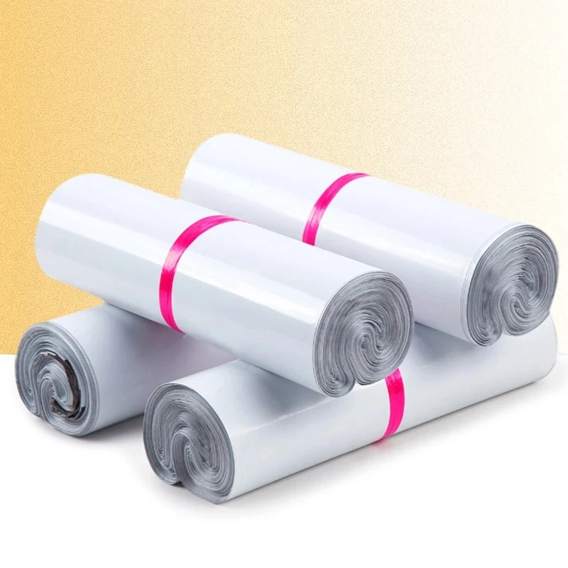 

50pcs White Courier Bag Express Envelope Storage Bags Mailing Bags Self Adhesive Seal PE Plastic Pouch Packaging