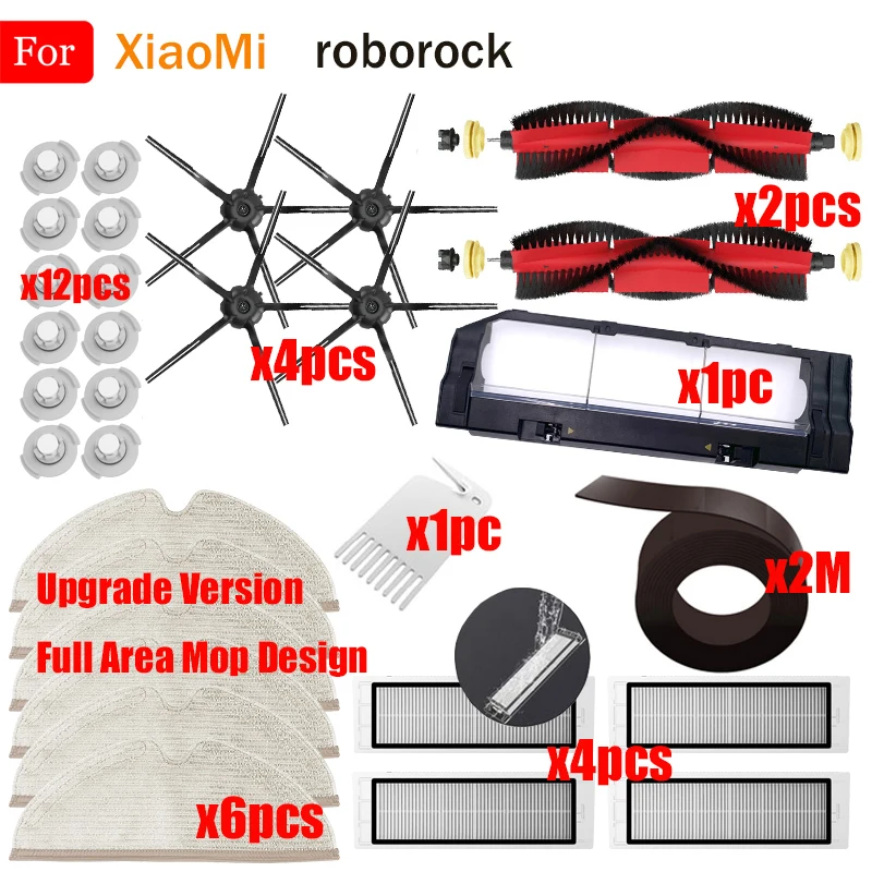 Фильтр HEPA Главная Щетка Насадка на швабру для уборки из боковая щетка XiaoMi Roborock S50