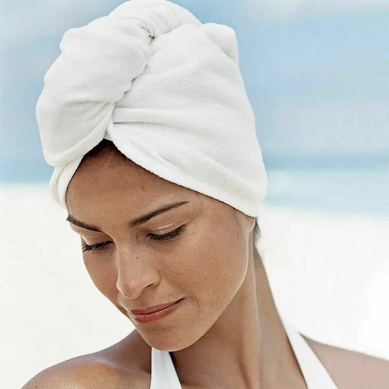 

Swimming Towel Rapid Fast Drying Hair Hat Absorbent Towel Cap Turban Wrap Soft Shower Hat