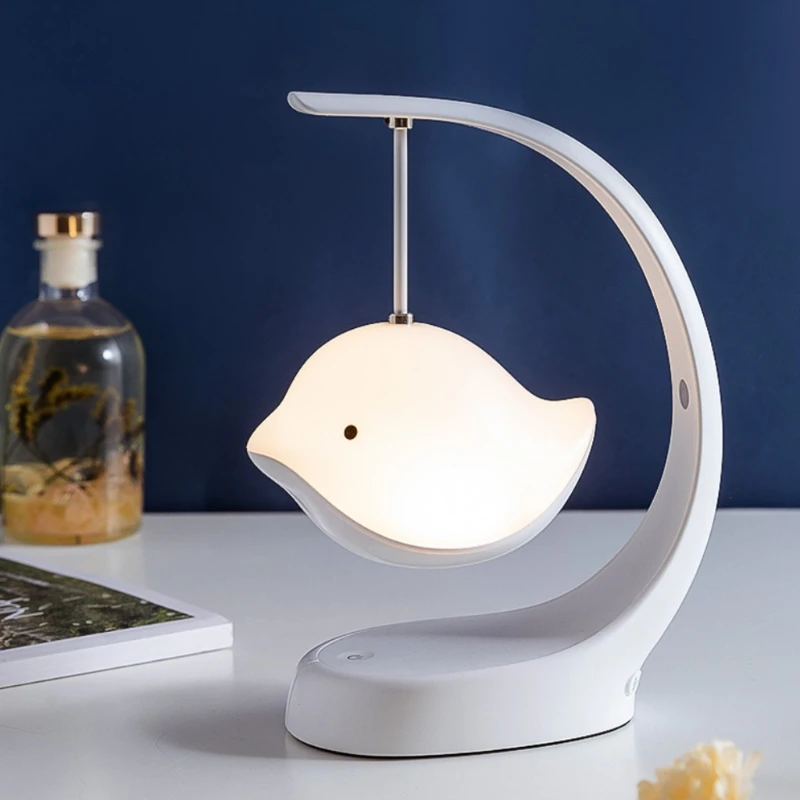 

Creative Bird Bluetooth Speaker Night Light Bedroom Bedside Creative Charging Re D2TD