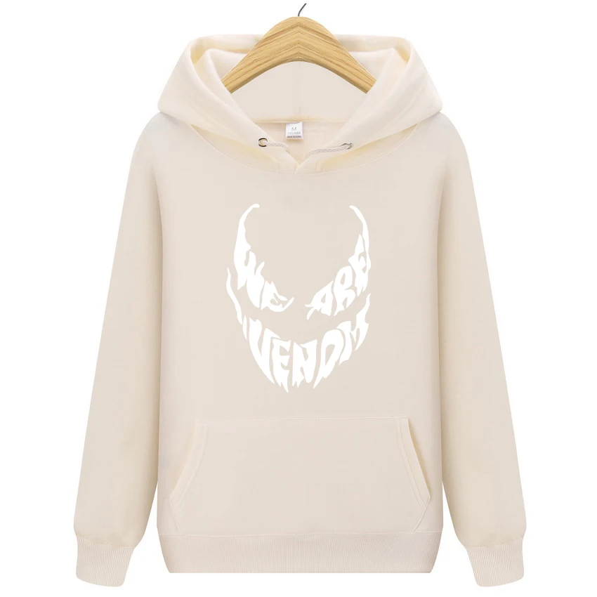 Beige Новая мода осень зима мужская уличная хип-хоп толстовка с карманом злой свитер пуловер Спортивная мужская одежда с капюшоном для отдыха - Цвет: Beige