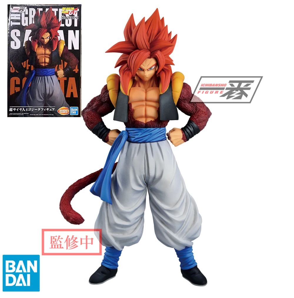 

Anime Dragon Ball Original Bandai GT Super Saiyan 4 Gogeta Figures Collection Model Toys Kids Gifts