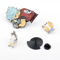 classic anime figure brooch cartoon enamle pins and brooches for women men kids accessories gift