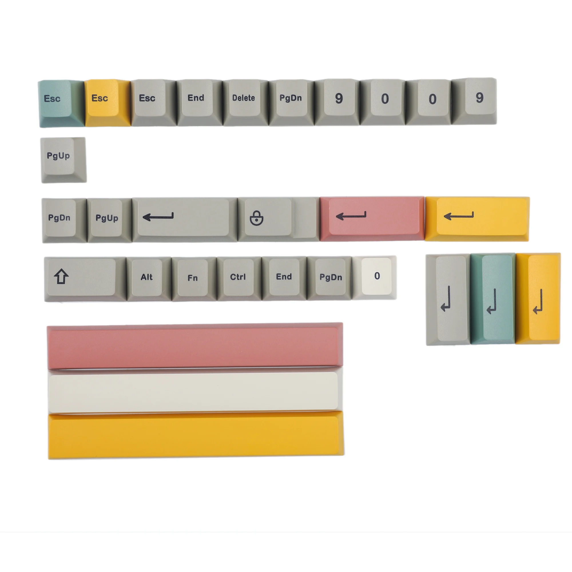 Cherry 9009 134 клавиша | Краситель Sub толстый PBT ANSI 61 64 68 84 75% 96 Колпачок клавиш для