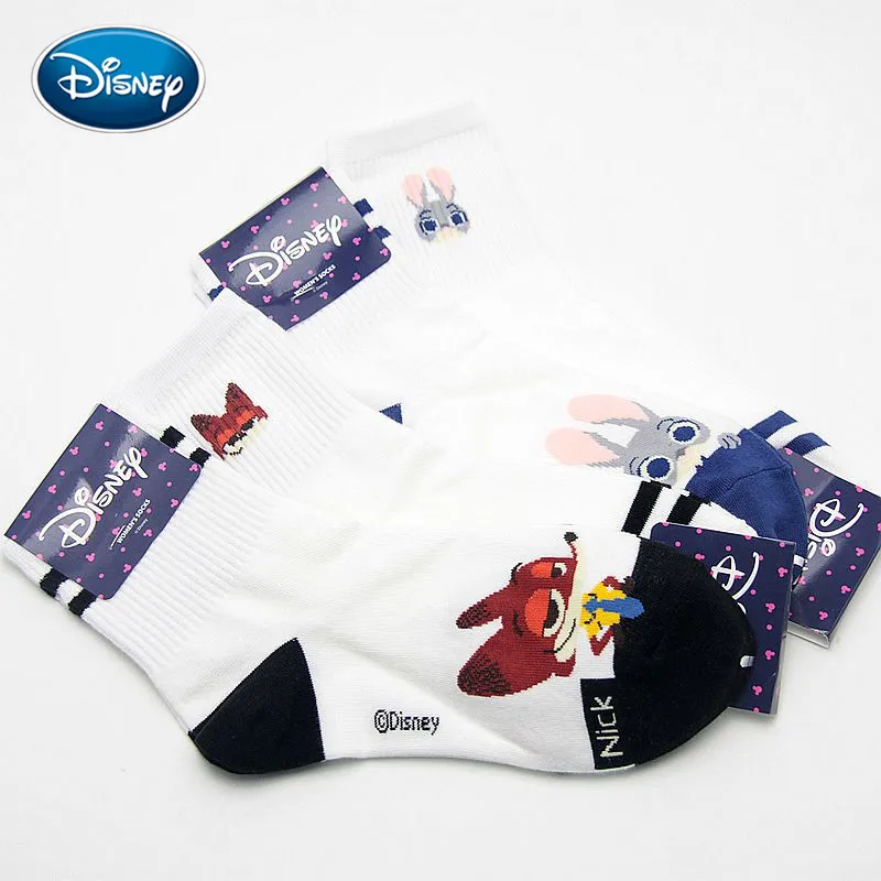 Дисней 1 пара мультфильм кролик Джуди печати шаблон женские хлопковые носки