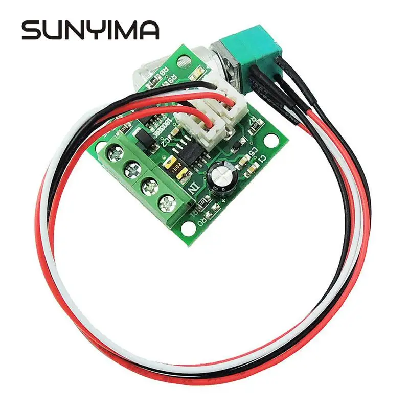 SUNYIMA 1,8 V 5V 6V 12V 24V 2ADC переключатель регулятора скорости двигателя Регулятор переменной скорости