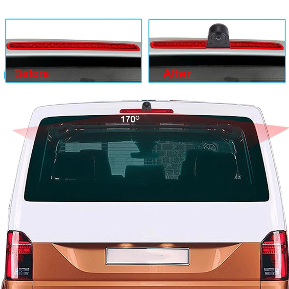 ZJCGO Автомобильная камера заднего вида для Volkswagen VW Transporter T5 Caravelle Multivan Doubleback California |