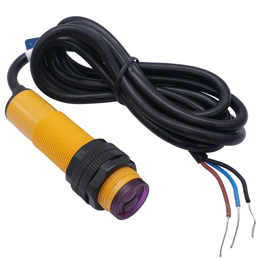 

E3F-DS30C4 Photoelectric Sensor Switch 3 Wire 6-36V Proximity Sensor Automatic Sensor Proximity Switches 30cm Detection Range