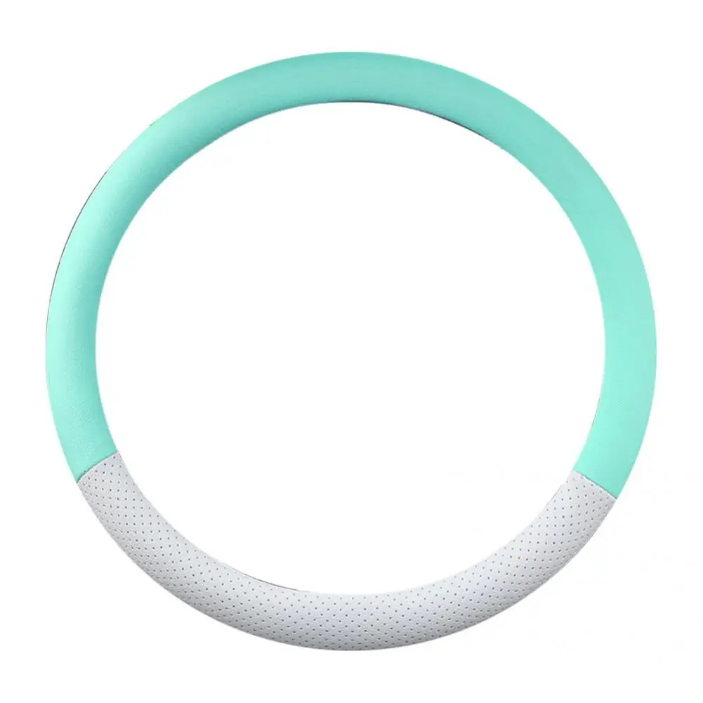 

Подушка для руля, не выцветающая, универсальная, устойчивая к поту, разноцветная, из микрофибры, кожаный чехол для руля автомобиля