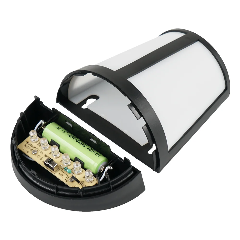 Настенный светильник на солнечной батарее уличная лампа белого цвета для сада