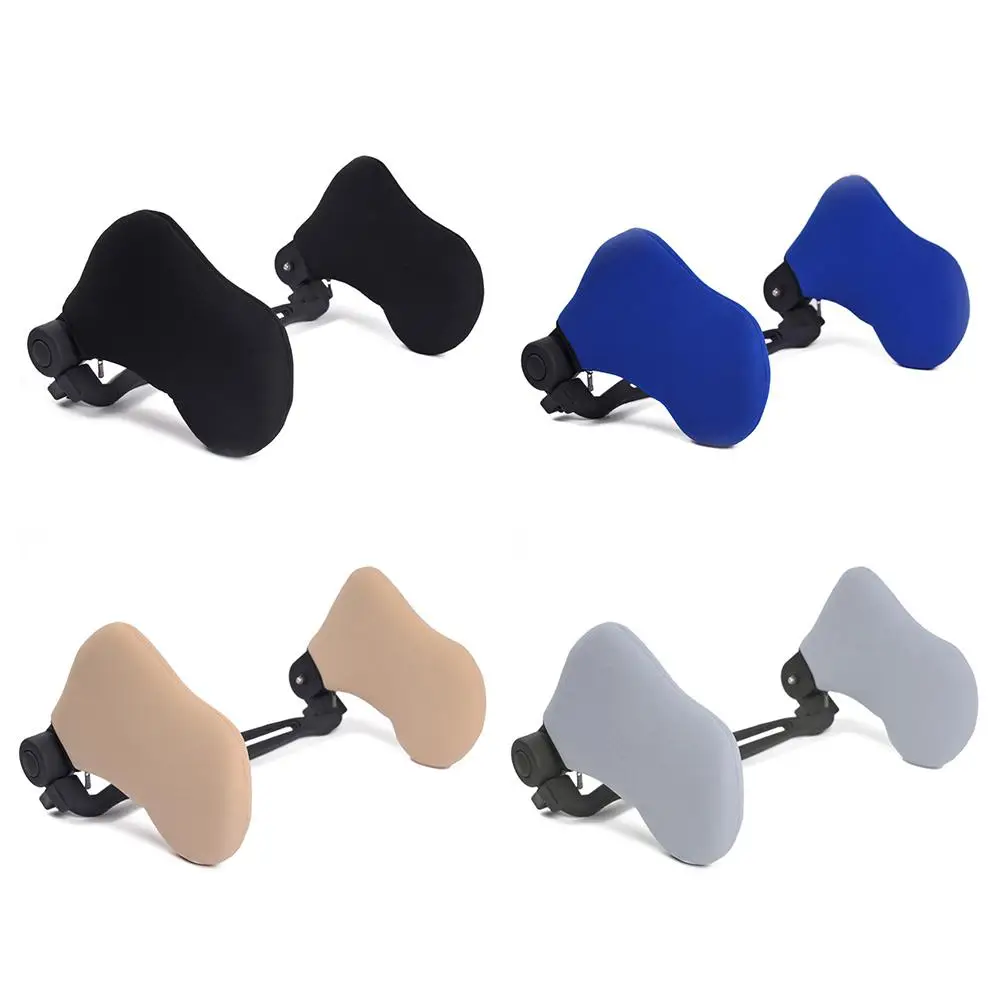 

Auto Back Seat Headrest Neck Sleep Pillow Cushion Side Nylon Retractable Side Headrest With Elastic For Children Adults