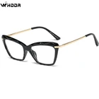 Ретро Женский Кристалл кошачий глаз TR90 прозрачное стекло es рамка, Женский рецепт близорукость дальнозоркость, оптические линзы