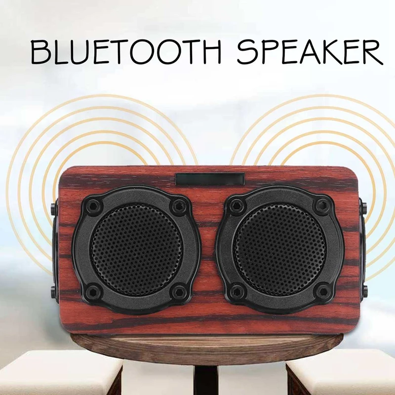 Лидер продаж беспроводная bluetooth-колонка деревянный сабвуфер аудио Hi-Fi fm-радио