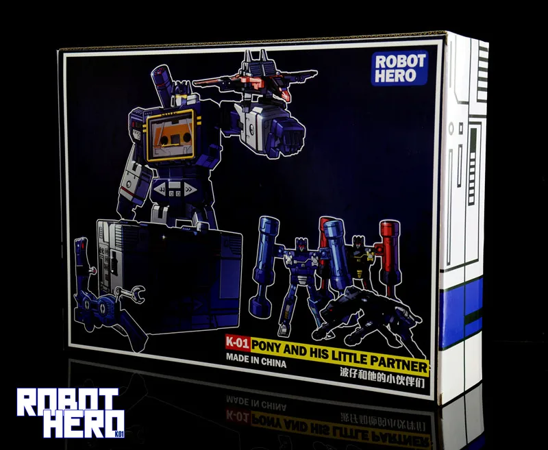 With Retail Box Робот герой K-01 MP-13 звуковая волна MP13 шедевр с 6 микрокассетной лентой фигурка Робот Игрушки - Цвет: With Retail Box