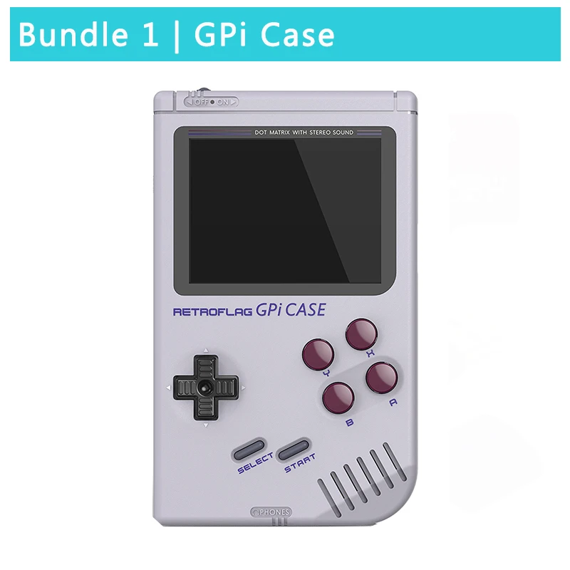 Bundle 1 Retroflag GPi чехол Игровой Набор для Raspberry Pi Zero W 1,3 опционально 32 Гб 64 Гб sd-карта медные радиаторы для RPI Zero - Цвет: Bundle 1