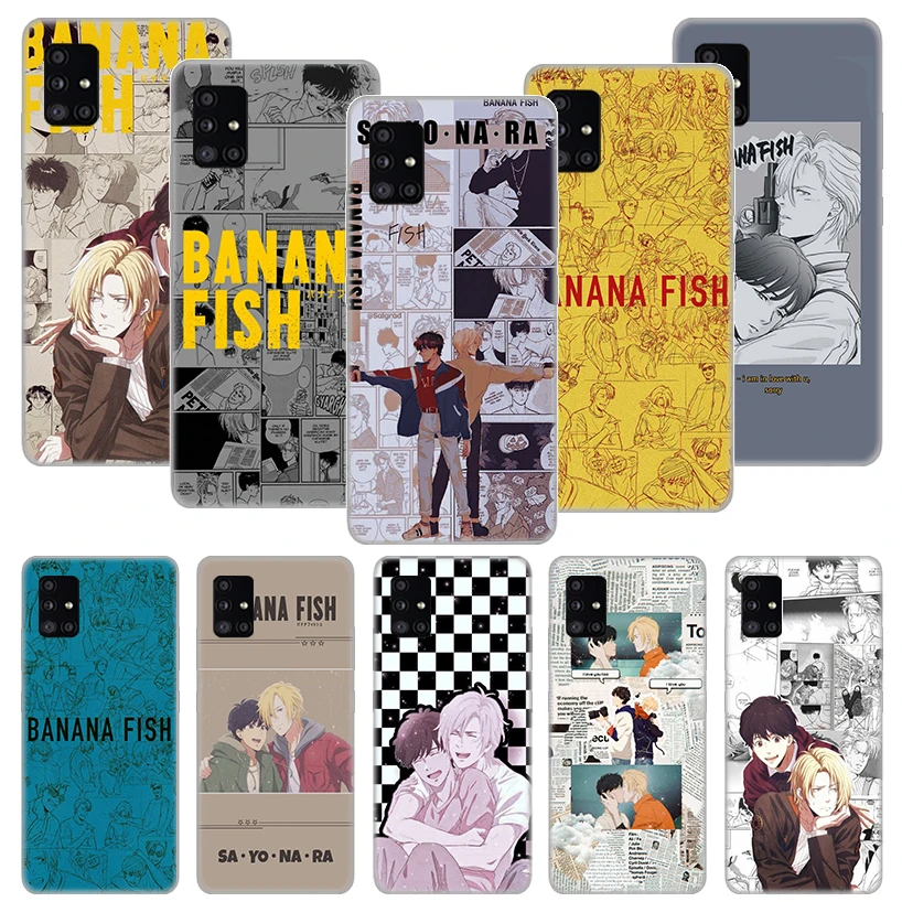 

Banana Fish Anime Phone Case Funda For Samsung Galaxy A51 A71 A02S A50 A70 A30 A40 A20 A10S A20E A01 A91 A81 Cover Coque Capa