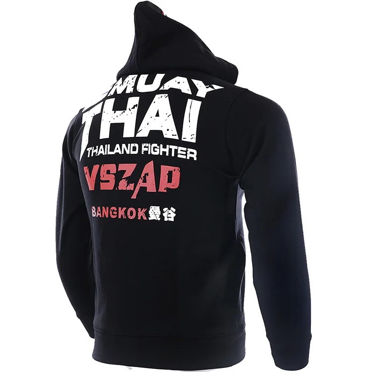 VSZAP MMA толстовки с длинными рукавами Муай Тай боксер утепленная дышащая Толстовка для мужчин