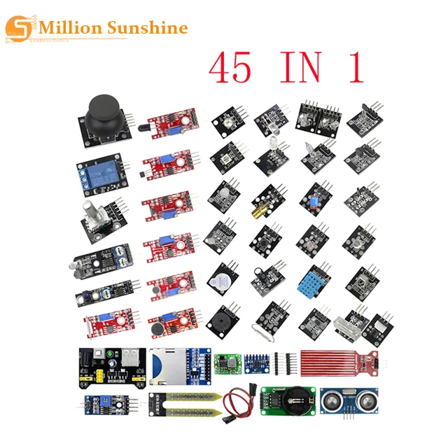 

45 in 1 Sensors Modules Starter Kit for arduino