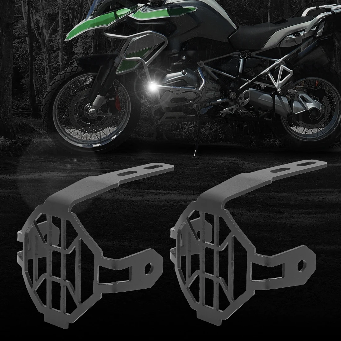 X Autohaux Pair Motorcycle Protector Guards Cover Fog Lights for BMW R1200GS F800GS 2014 2015 2016 2017 Adventure | Автомобили и