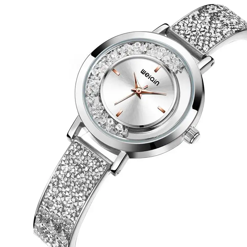 Женские часы Роскошные водонепроницаемые часы-браслет стразы женские модные