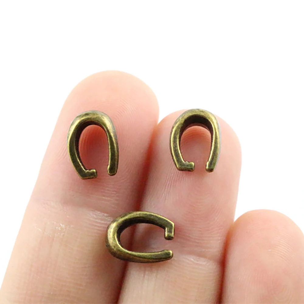 11x8 мм 30 шт античные бронзовые и серебряные застежки с напылением защелкивающиеся