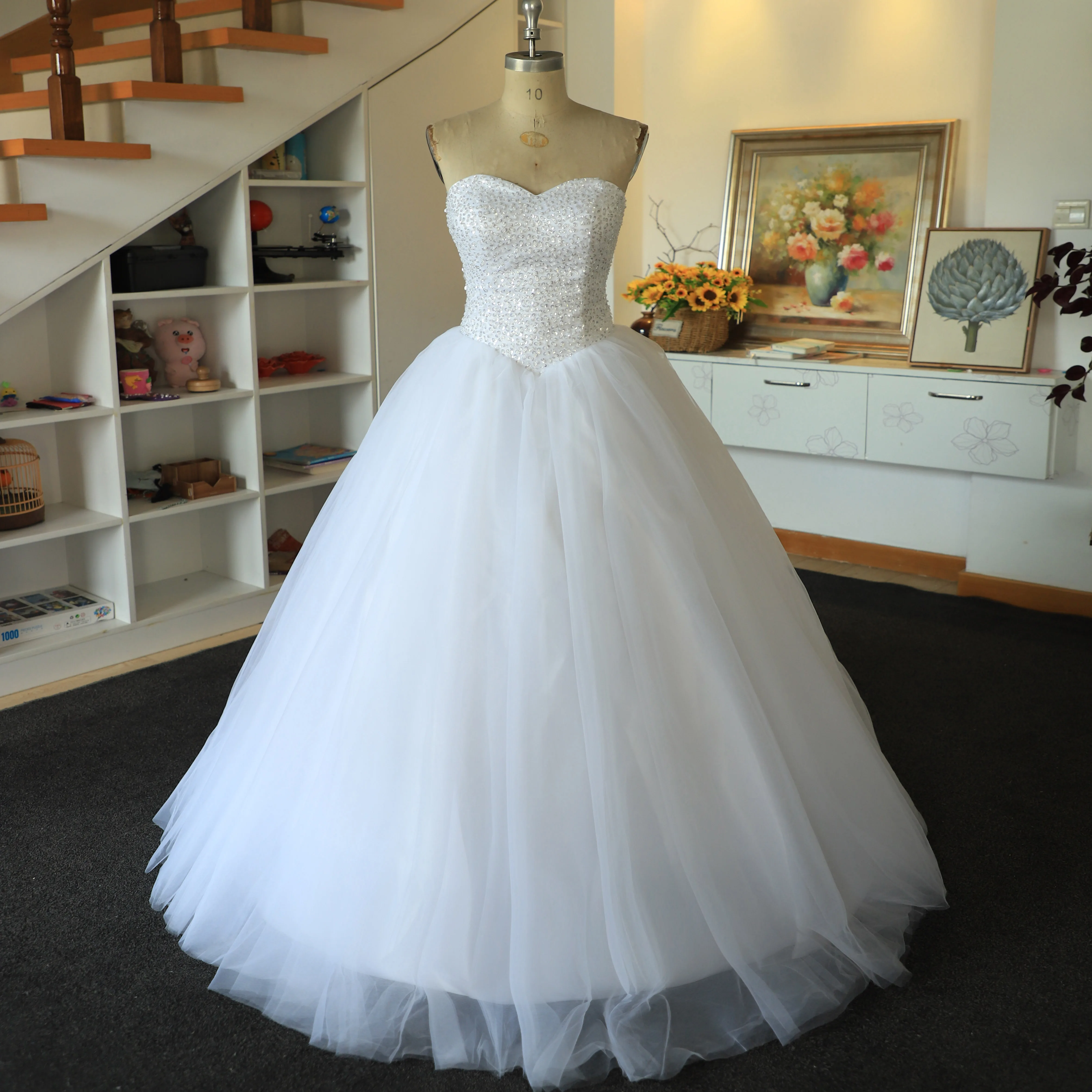 

Free Shipping Hot Sales Women's Ball Gown Bridal Wedding Dresses vestidos de novia Real robe de soirée de mariage Sample