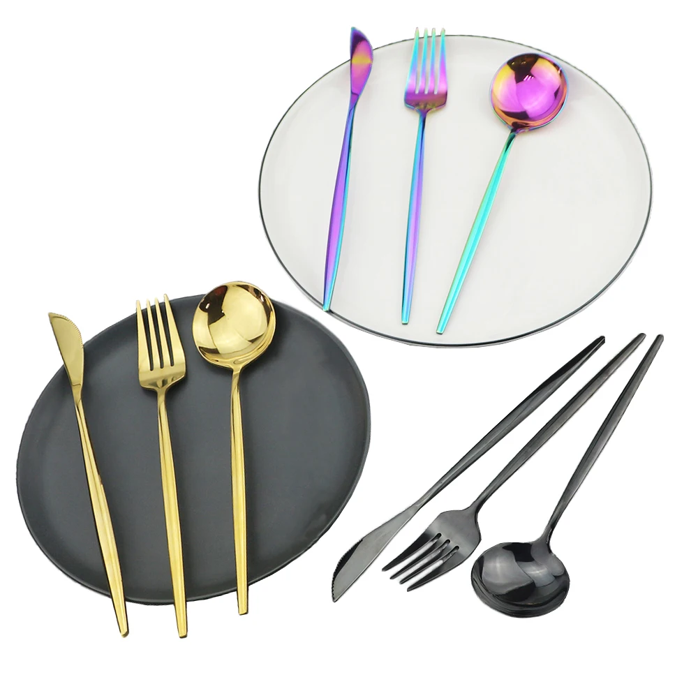 3 шт. набор столовых приборов из нержавеющей стали|Столовые сервизы| |