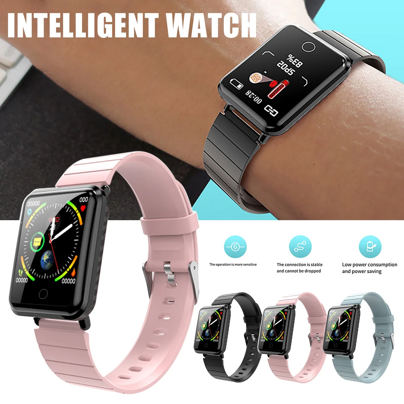 Новинка 2020 мужские Смарт часы V6 водонепроницаемый спортивный трекер пульсометр