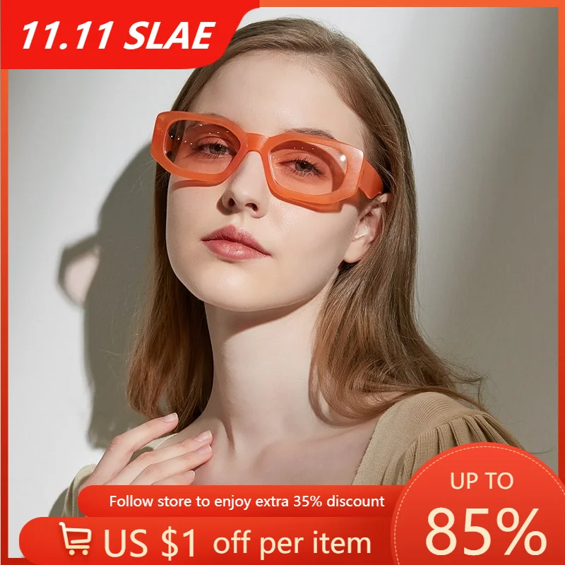 

Trendy Vintage Rectangle Sunglasses 2021 Women Men Sunglass Steampunk Retro Small Square Cat Eye Female Eyewear Oculos Hip Hop