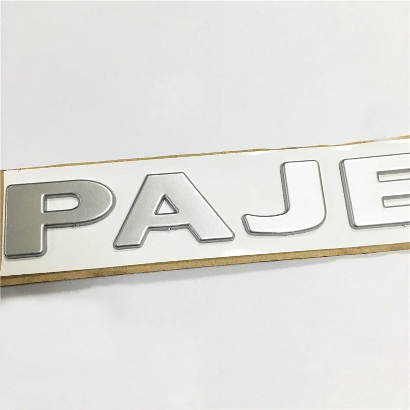 Forten Kingdom 1 шт. слово Fit PAJERO ABS 3D письмо Матовый Серебряный пишущий таблички значок задней двери наклейка на багажник наклейка