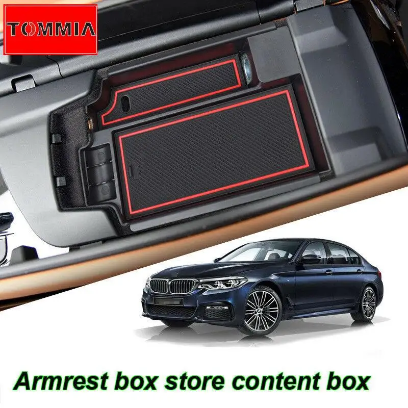 

Car Interior Console Armrest Storage Box Organizer Holder For BMW 5 Series 2018