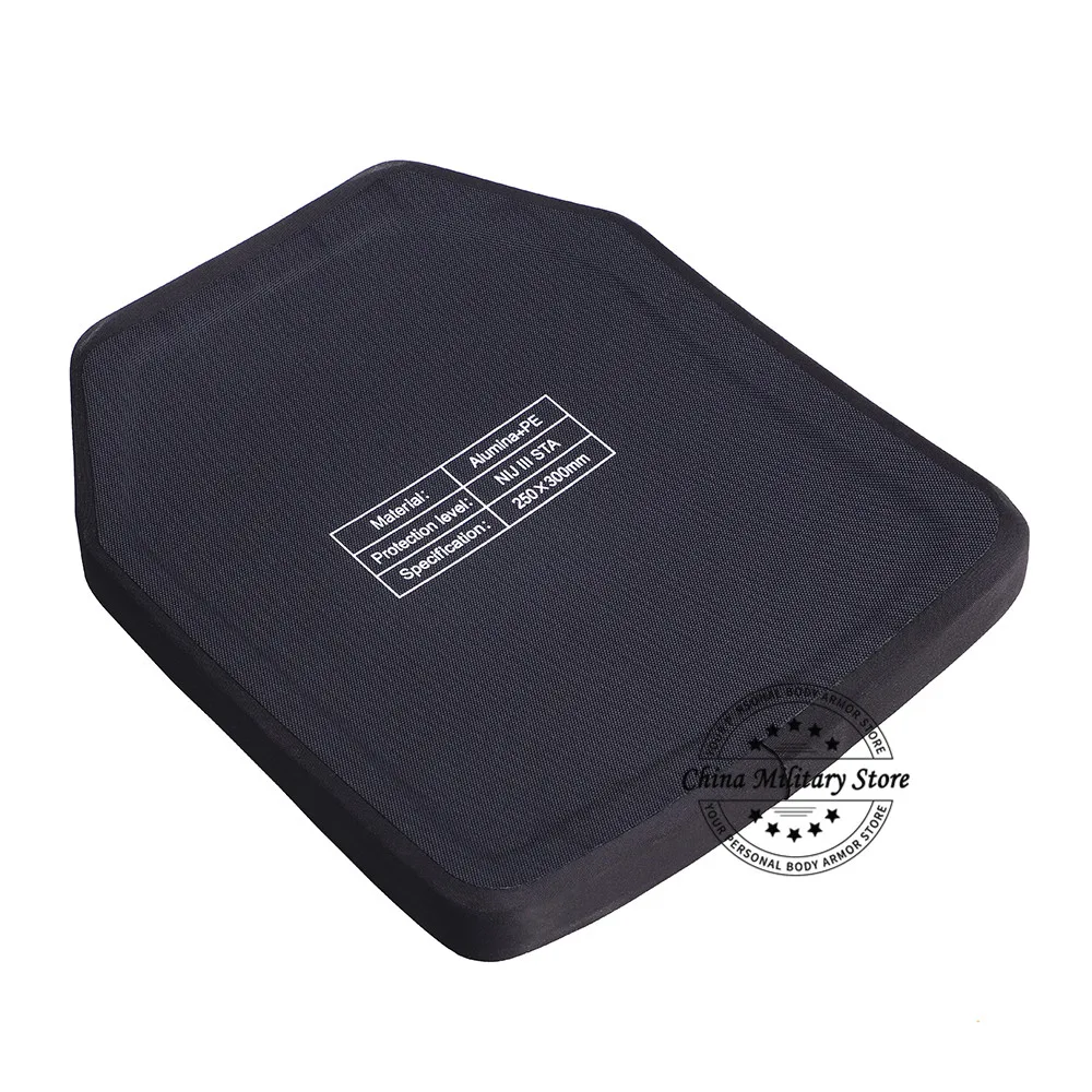 1pc 10x12 Inche Multi Curve Level 3 Military Stand Alone Ceramic Armor Plate Strike Face Police Ballistic Bulletproof Plates |