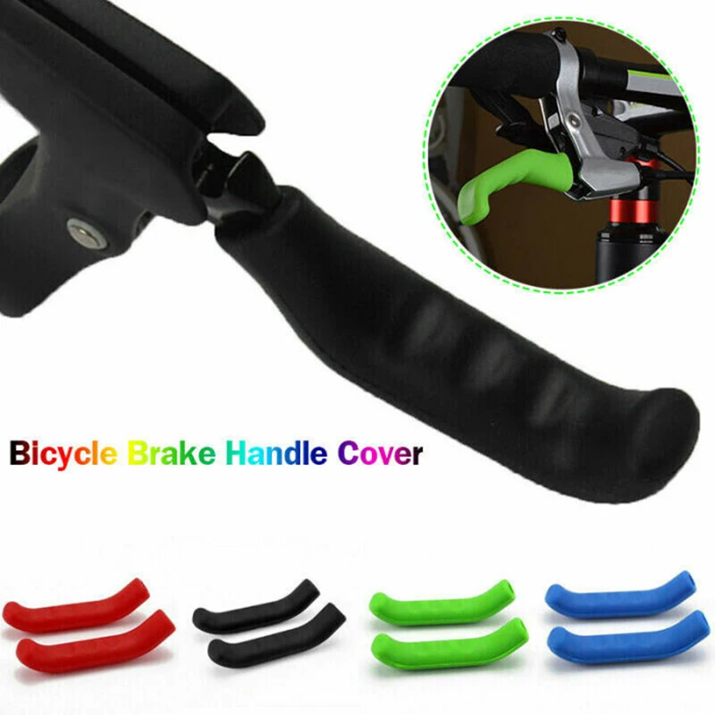 1 Pair Bike Bicycle Brake Lever Rubber Sleeve Protector Brake Handle Cover Spare Parts for Mountain Road Bike Brake Lever Access