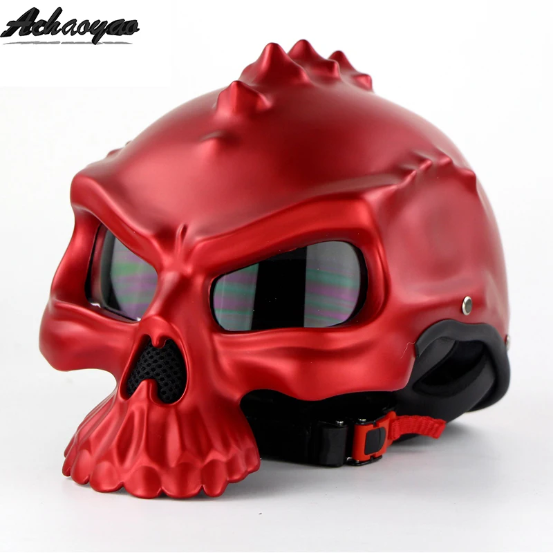 Мото rcycle винтажные шлемы с открытым лицом kask predator capacete para moto cicleta cascos racing JIEKAI