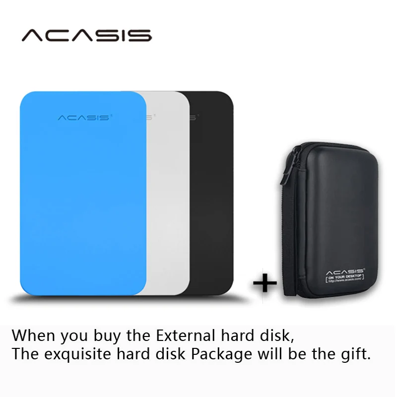 

ACASIS"2.5 in External Hard Drive Disk USB3.0 HDD Storage for PC, Mac,Tablet, Xbox, PS4,TV box 3 Color HD HDD External disk