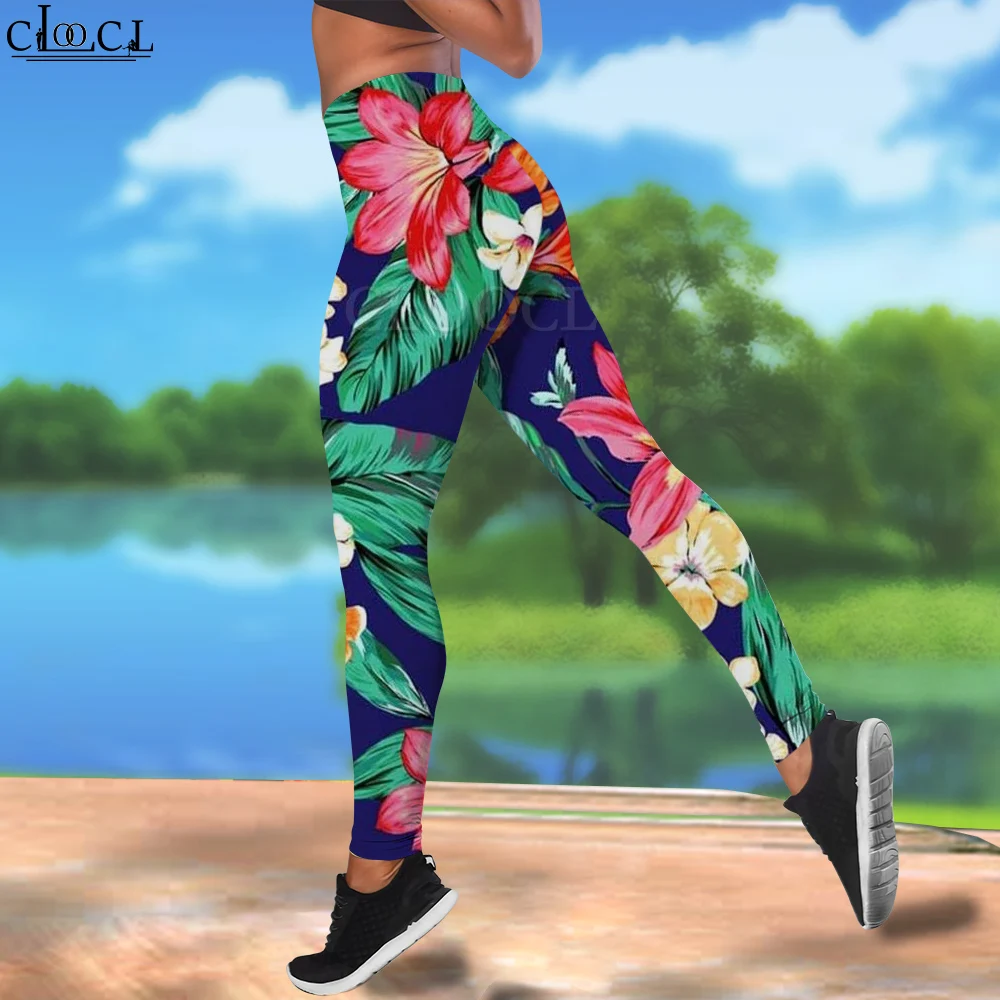 CLOOCL Women Leggings Exotic Macaw Parrot Printed High Waist Elasticity Legging Female for Outdoor Street Casual Jogging Pants