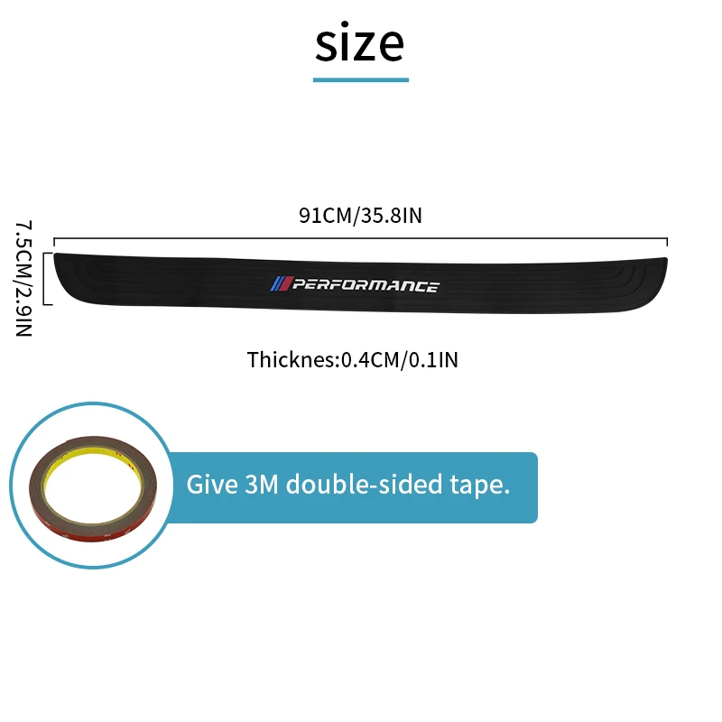 Заднего бампера предохранитель плиты ProtectorFor bmw производительность e39 e46 e90 f30 f10 f01